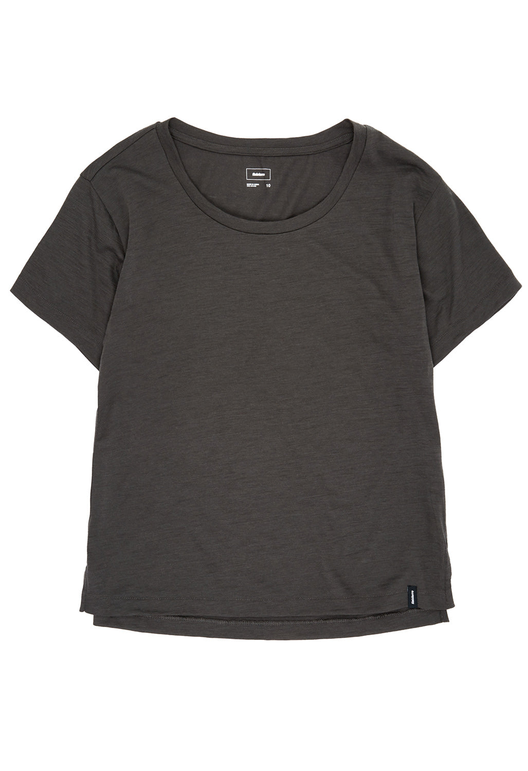 Finisterre Women's Seeker Scoop Neck T Shirt - Raven Black