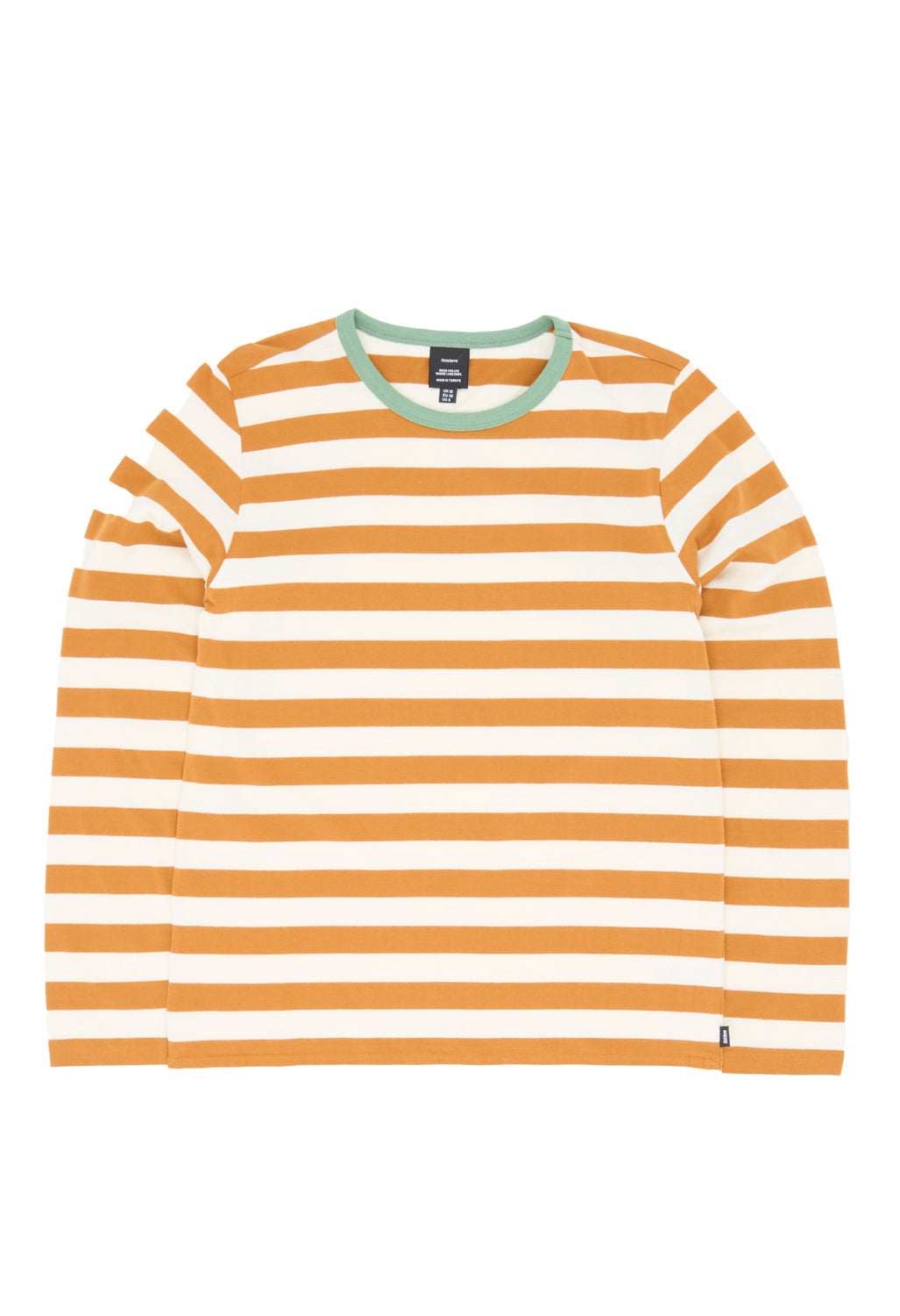 Finisterre Women's Eldon Stripe Long Sleeve Tee - Ecru / Dark Ochre