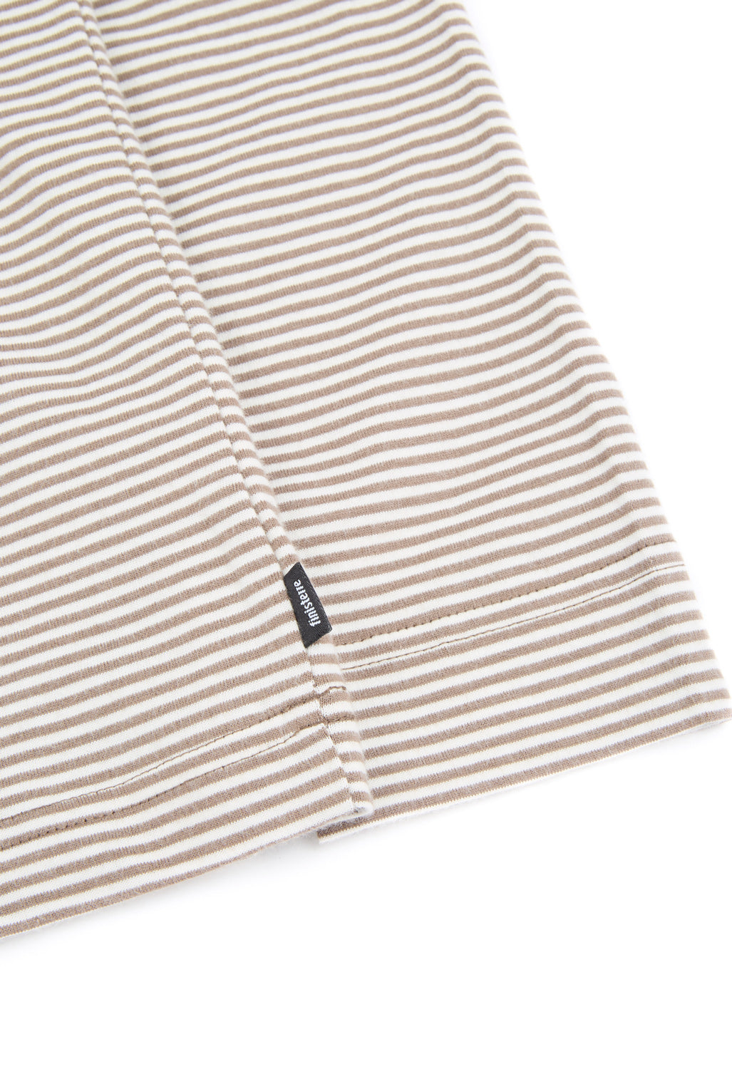 Finisterre Women's Eldon Stripe Long Sleeve Tee - Ecru / Woodsmoke