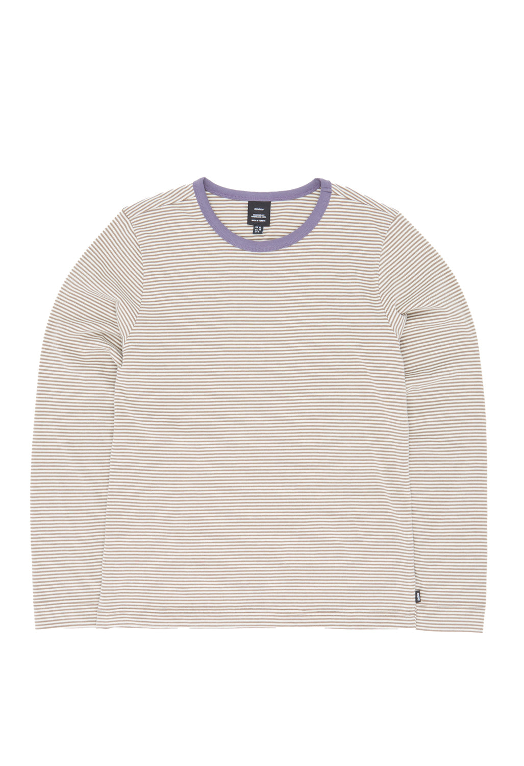 Finisterre Women's Eldon Stripe Long Sleeve Tee - Ecru / Woodsmoke