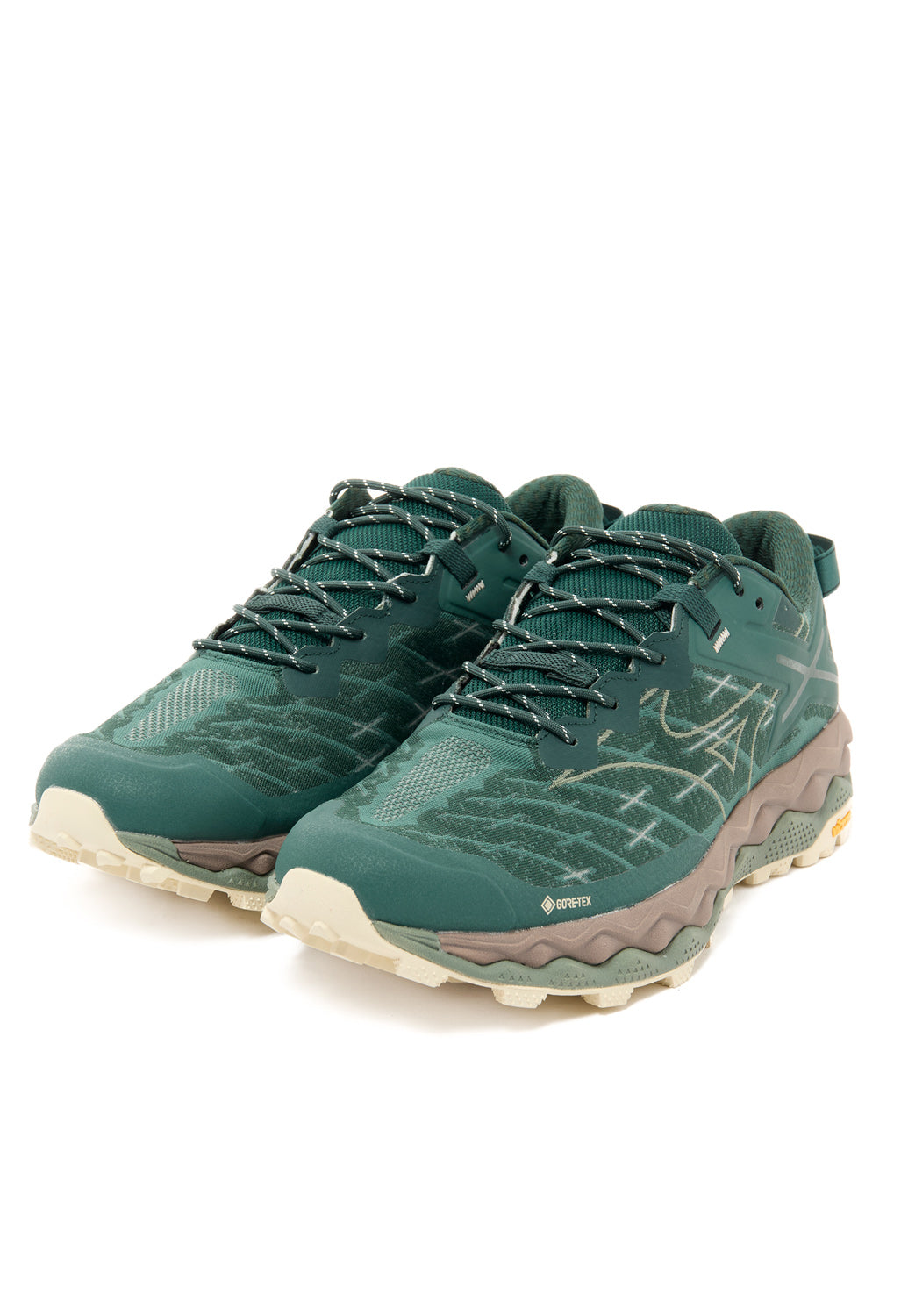 Mizuno Wave Mujin LS GORE-TEX Trainers - Pine Grove / Ultimate Gray / Bistro Green