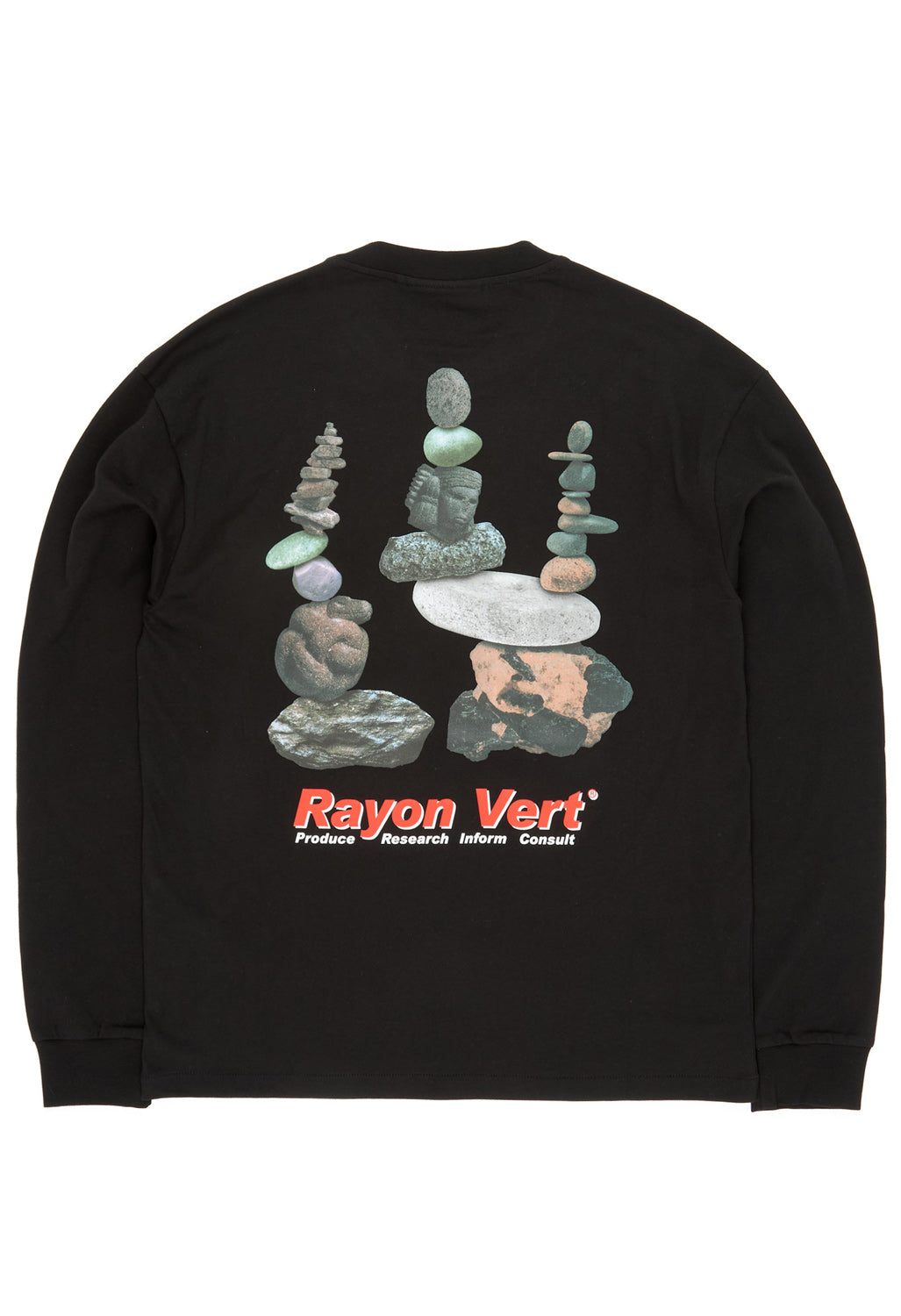 RAYON VERT Kern Long Sleeve T-Shirt - Golgotha Black