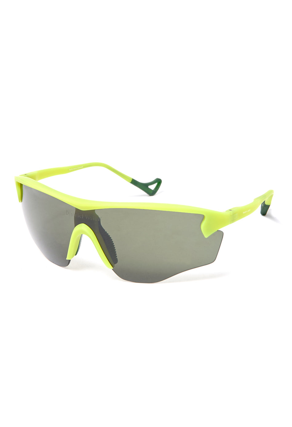 District Vision Junya Racer Sunglasses - Electric Green / D+ G15