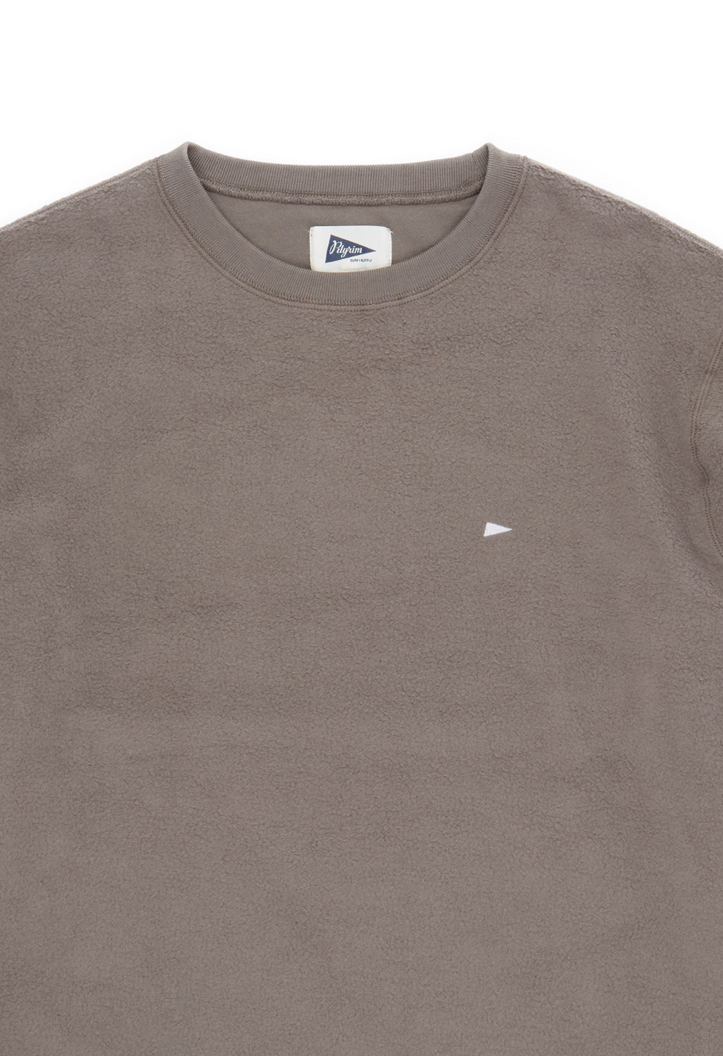 Pilgrim Surf + Supply Kagan Fleece Pennant Crew - Grey