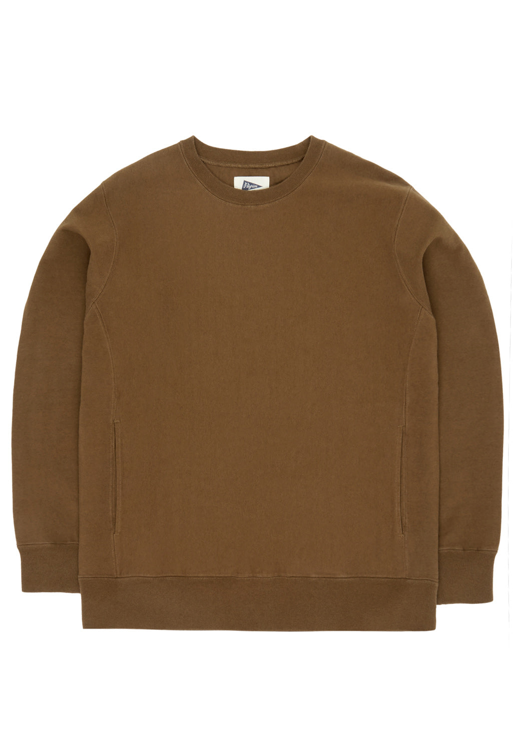 Pilgrim Surf + Supply Fiore Heavy Jersey Crew - Heather Brown