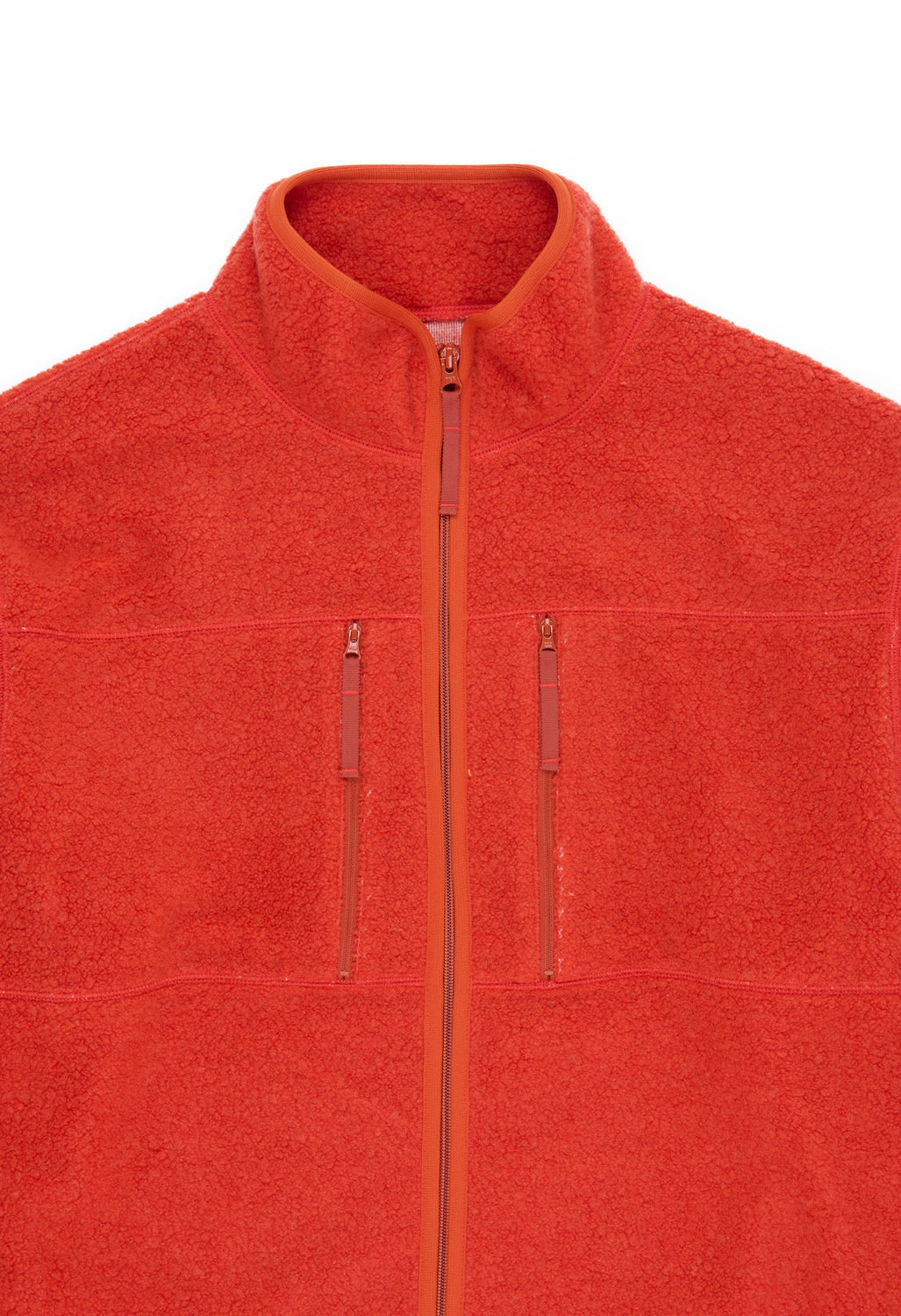 Pilgrim Surf + Supply Antonio Wool Zip Up - Orange