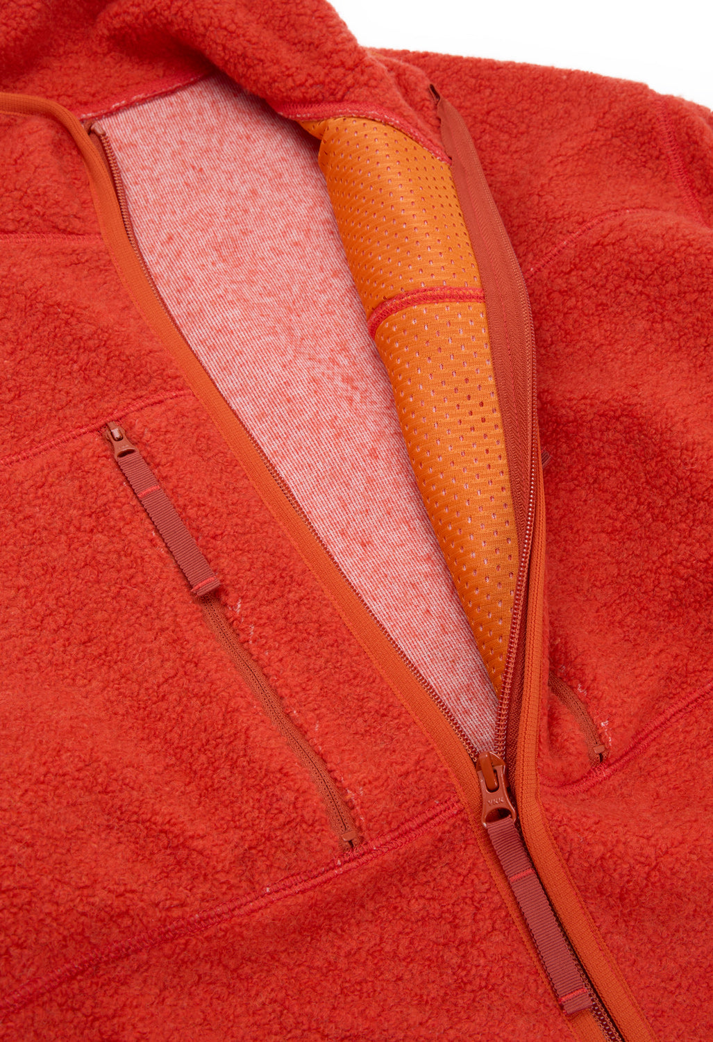 Pilgrim Surf + Supply Antonio Wool Zip Up - Orange