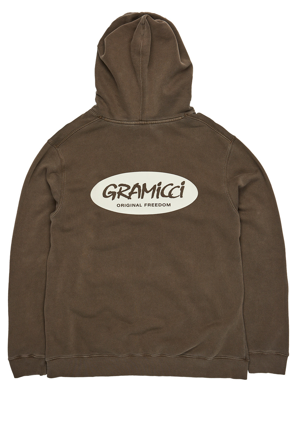 Gramicci Original Freedom Oval Hooded Sweatshirt - Brown Pigment