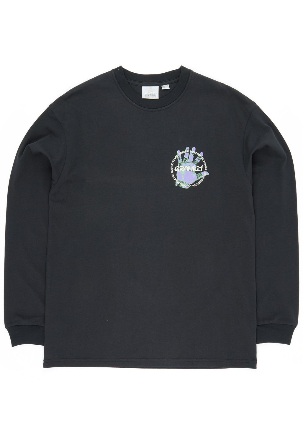 Gramicci Climber’s Hand Long Sleeve Tee - Vintage Black