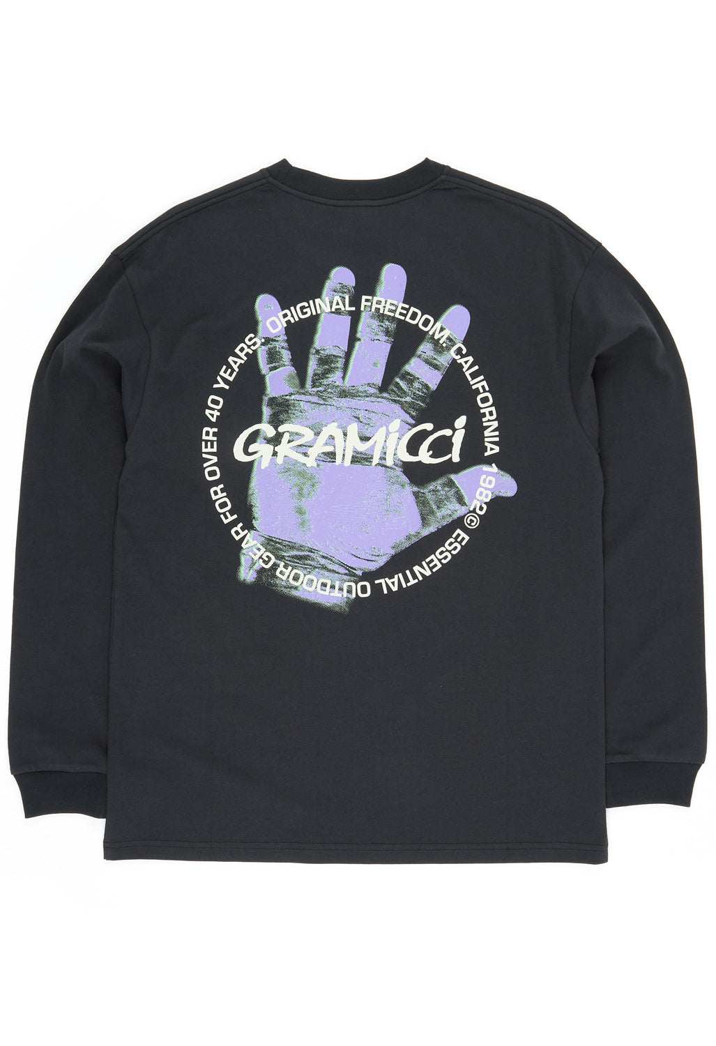 Gramicci Climber’s Hand Long Sleeve Tee - Vintage Black