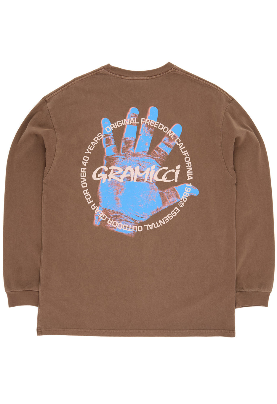 Gramicci Climber’s Hand Long Sleeve Tee - Pigment Brown