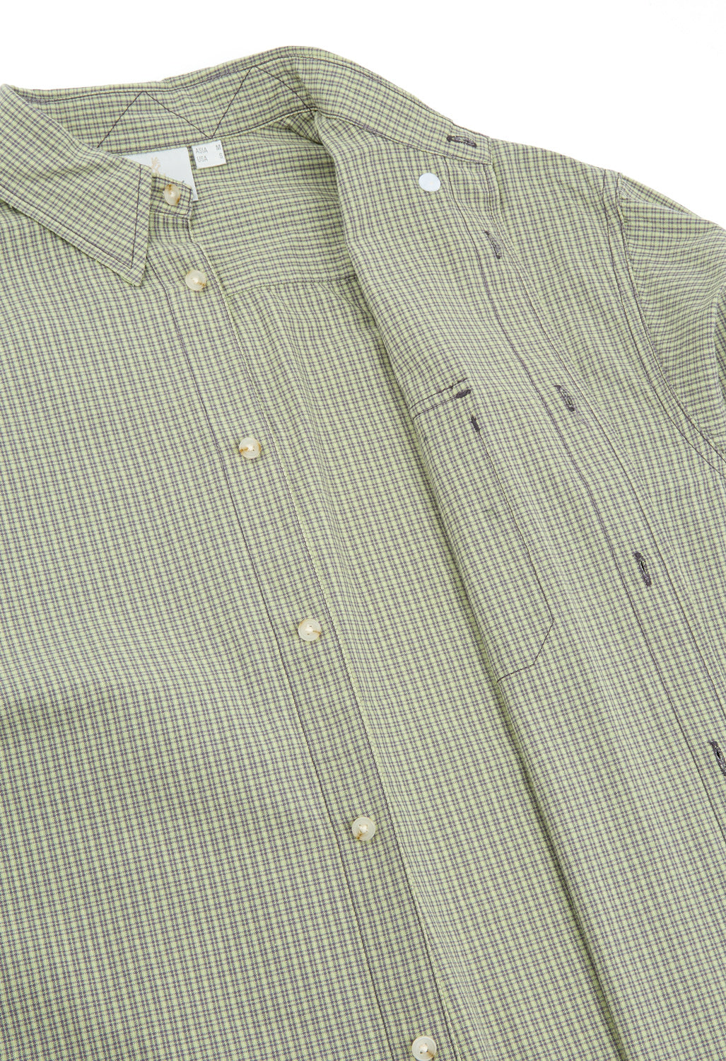 Gramicci Checkered Stance Shirt - Sierra Check Mint