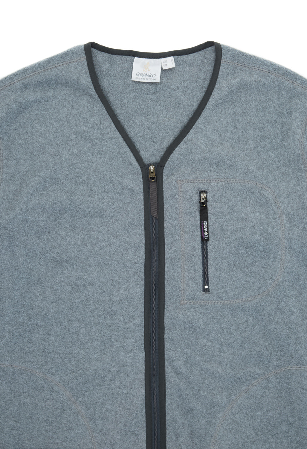 Gramicci Fleece Cardigan Zip-Up - Heather Charcoal