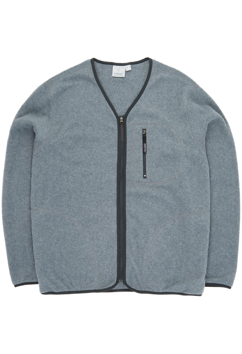 Gramicci Fleece Cardigan Zip-Up - Heather Charcoal