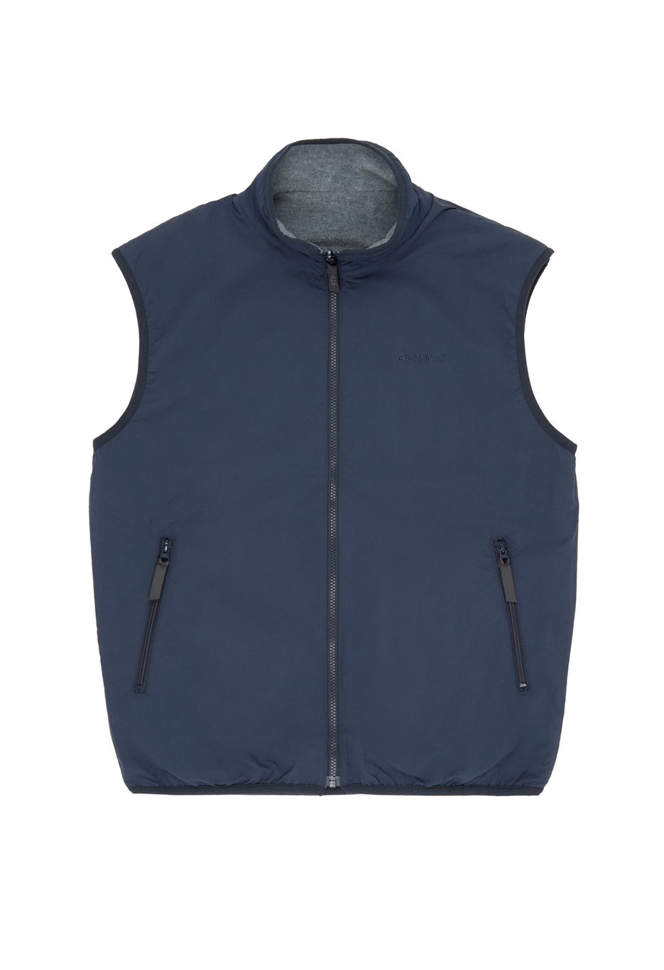 Gramicci Reversible Fleece Vest - Heather Charcoal