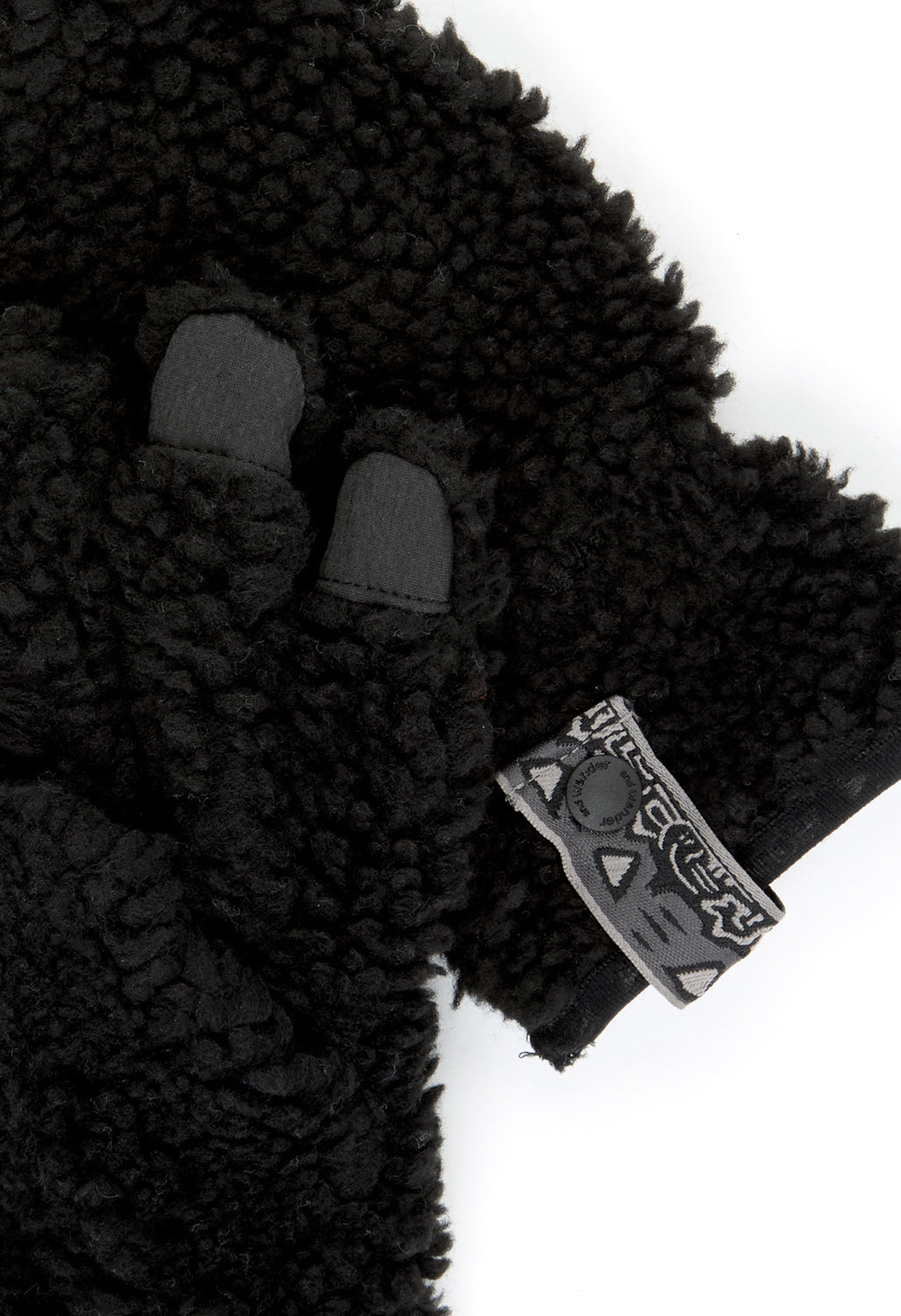 Gramicci x And Wander JQ Tape Fleece Glove - BLACK