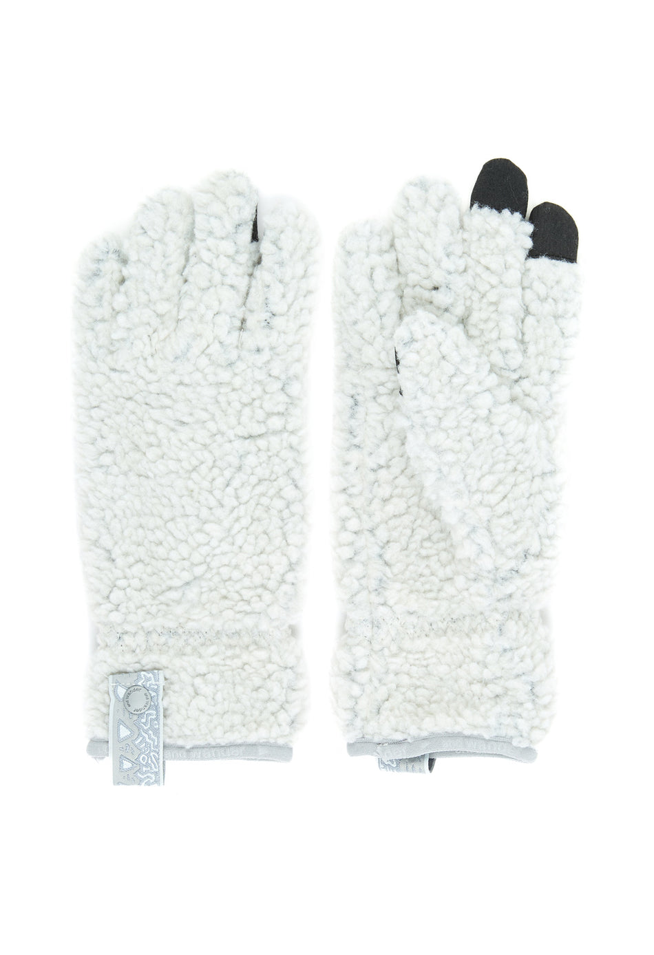 Gramicci x And Wander JQ Tape Fleece Glove - Light Gray