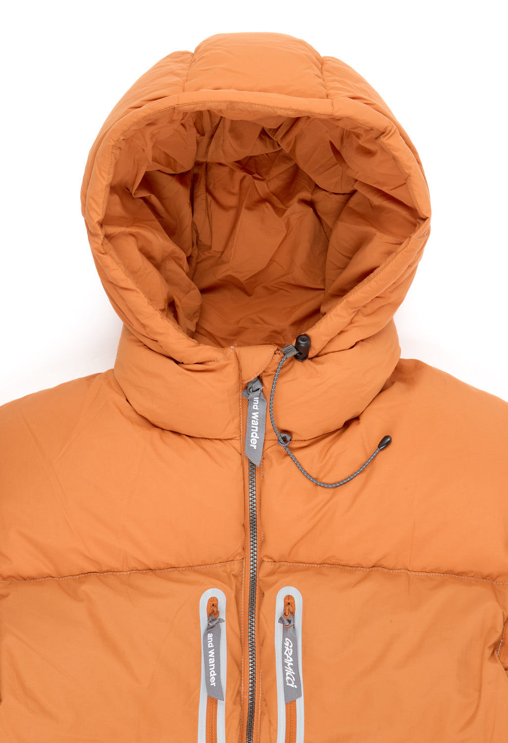 Gramicci x And Wander Down Jacket - ORANGE