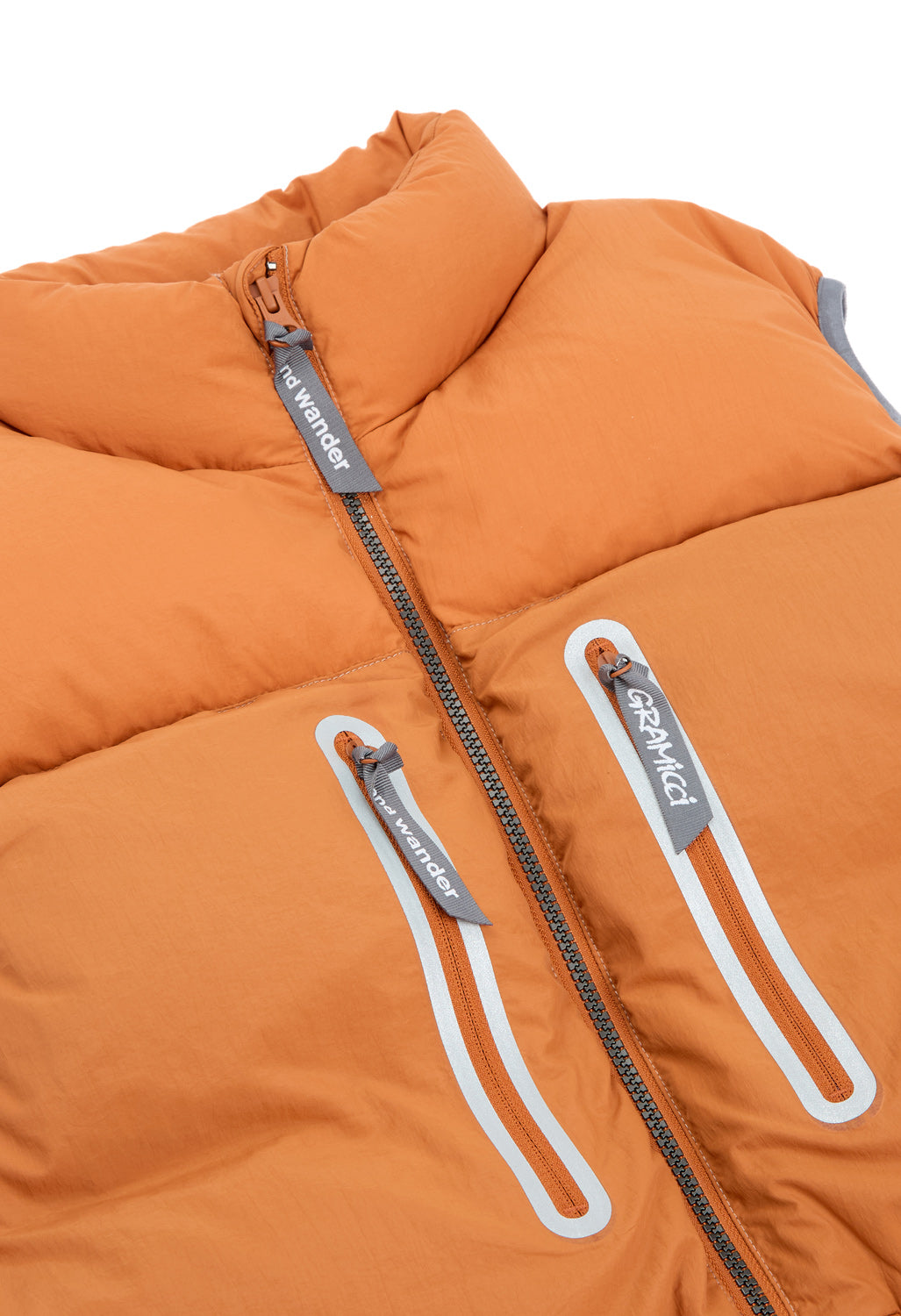 Gramicci x And Wander Down Vest - ORANGE