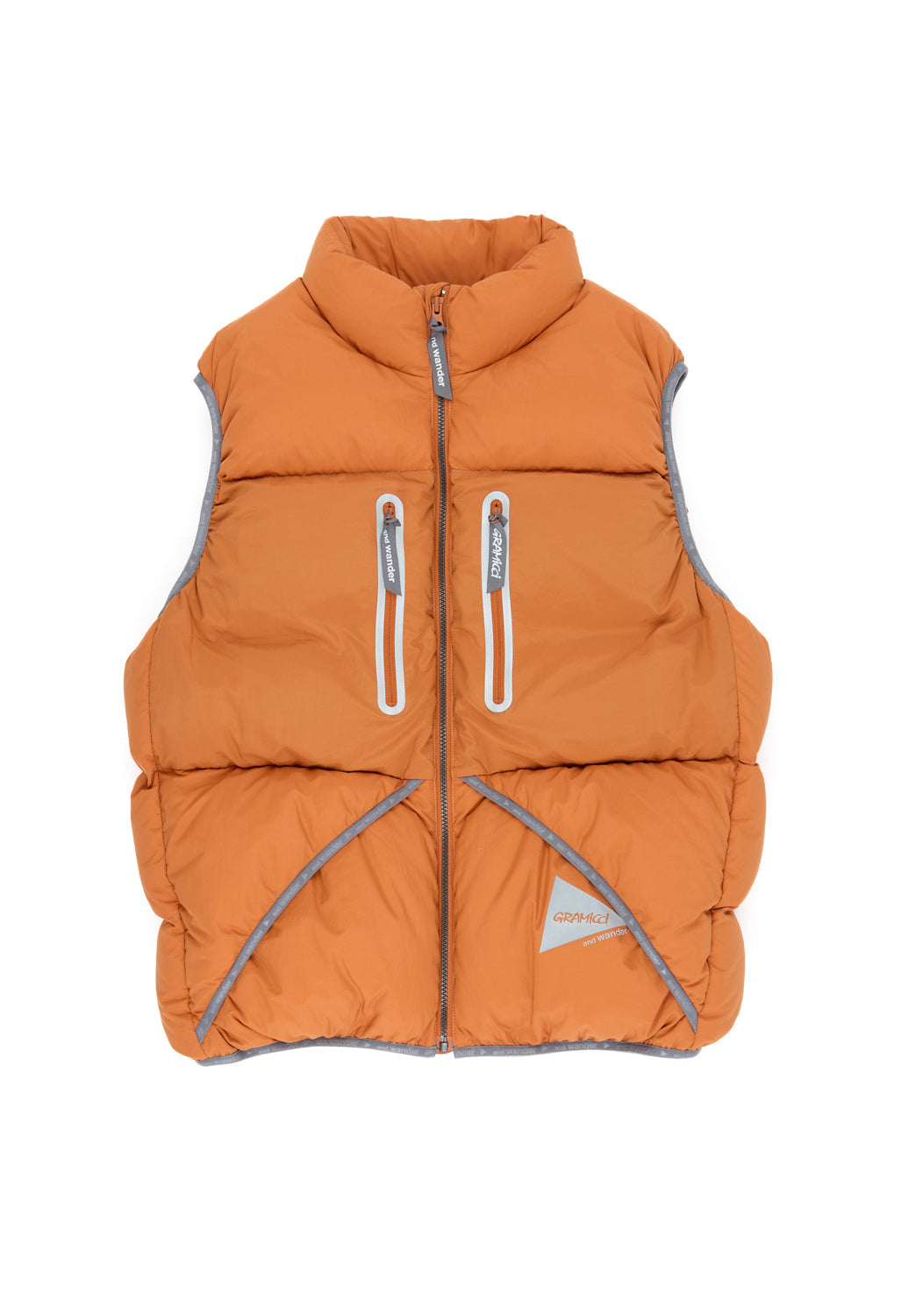 Gramicci x And Wander Down Vest - ORANGE