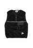 Gramicci x And Wander JQ Tape Fleece Vest - BLACK