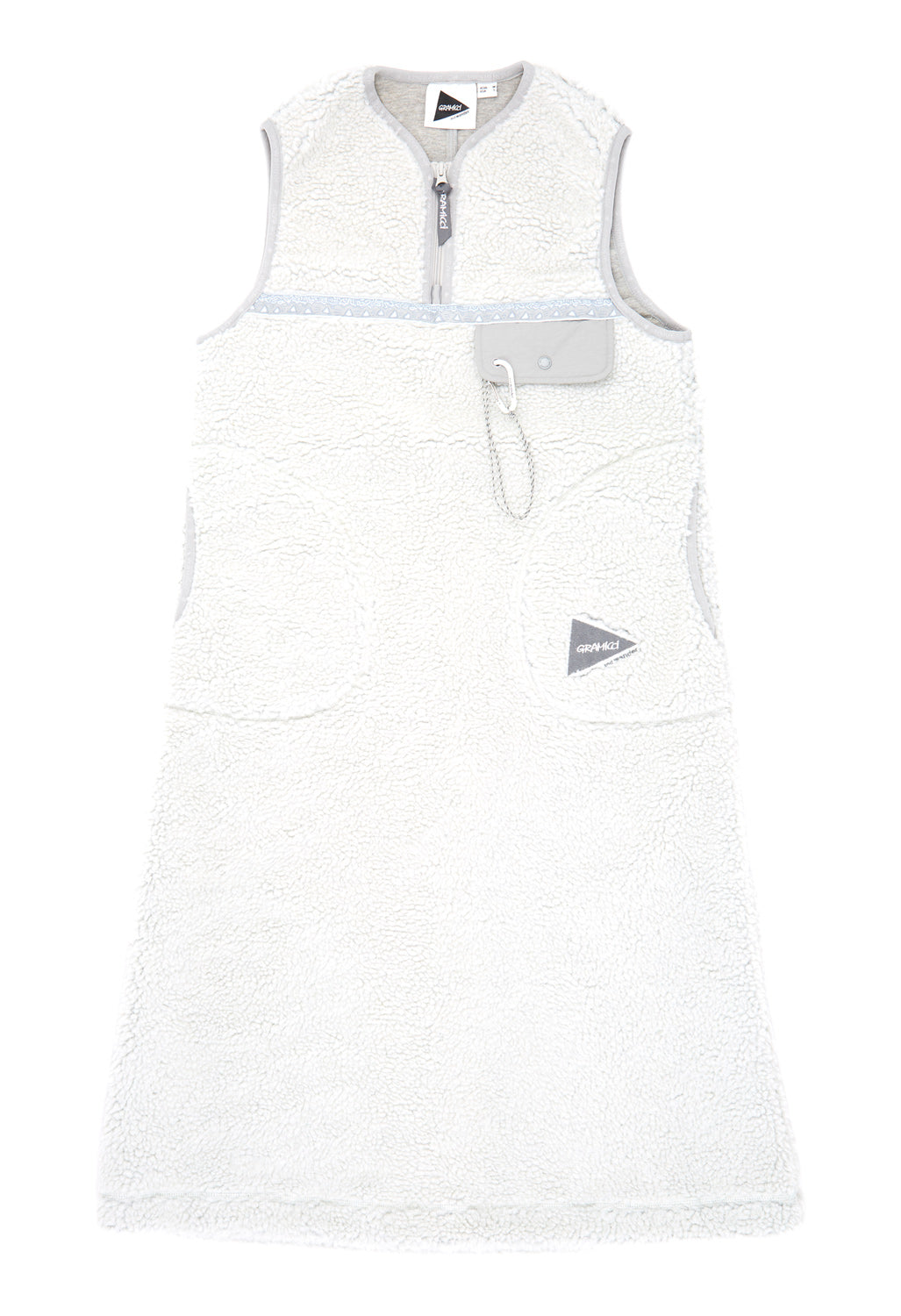 Gramicci x And Wander JQ Tape Fleece Dress - Light Gray