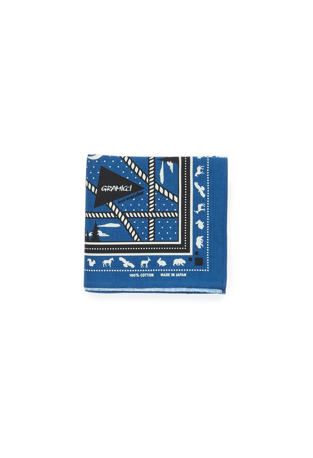 Gramicci x And Wander Yosemite Graphic Bandana - Blue