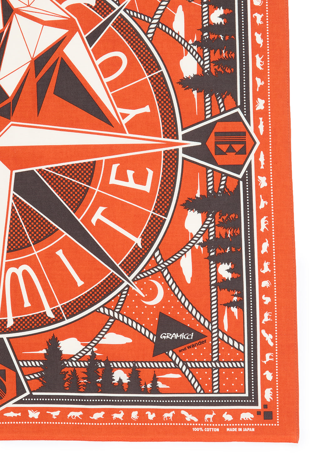 Gramicci x And Wander Yosemite Graphic Bandana - Red