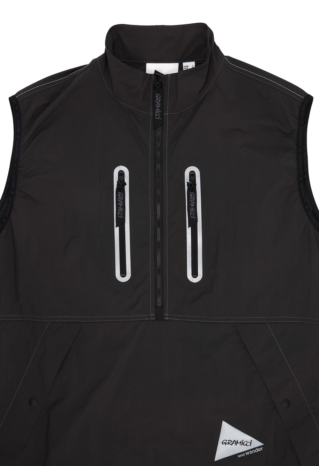 Gramicci x And Wander Men's Brushed Nylon Vest - Charcoal