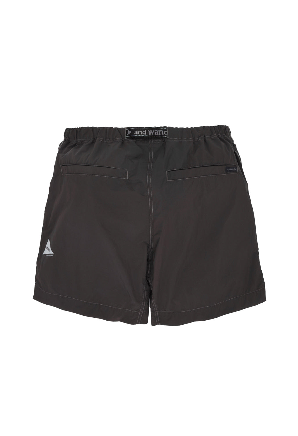 Gramicci x And Wander Men's Brushed Nylon Shorts - Charcoal