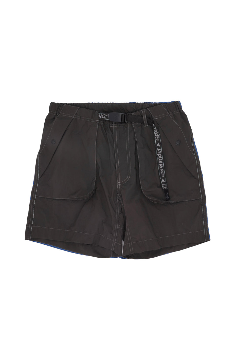 Gramicci x And Wander Men's Brushed Nylon Shorts - Charcoal