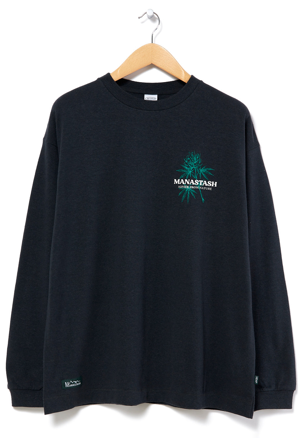 Manastash Hemp AFN Men's Long Sleeve T-Shirt - Black