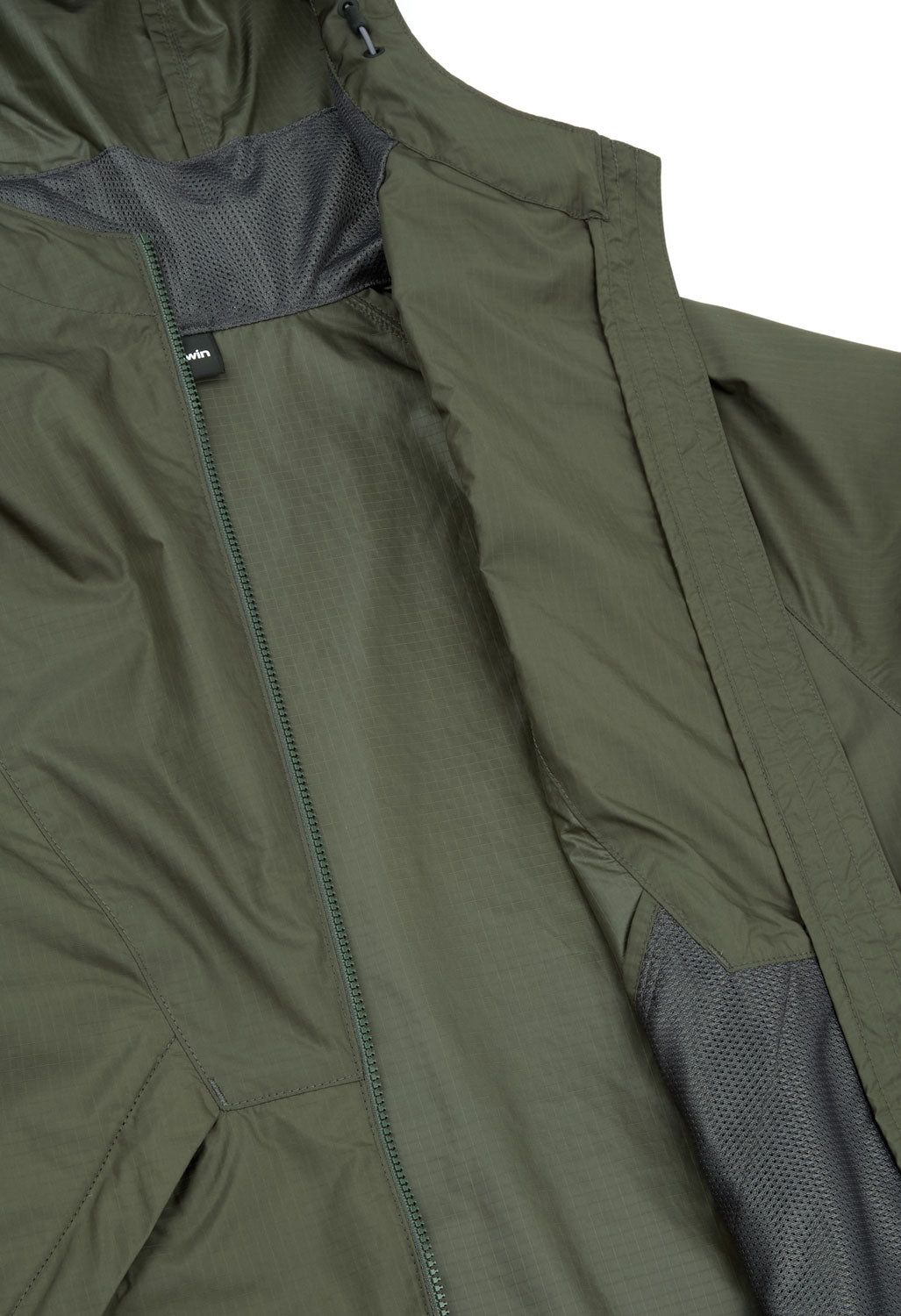 Goldwin Rip-stop Hooded Jacket - Dark Olive