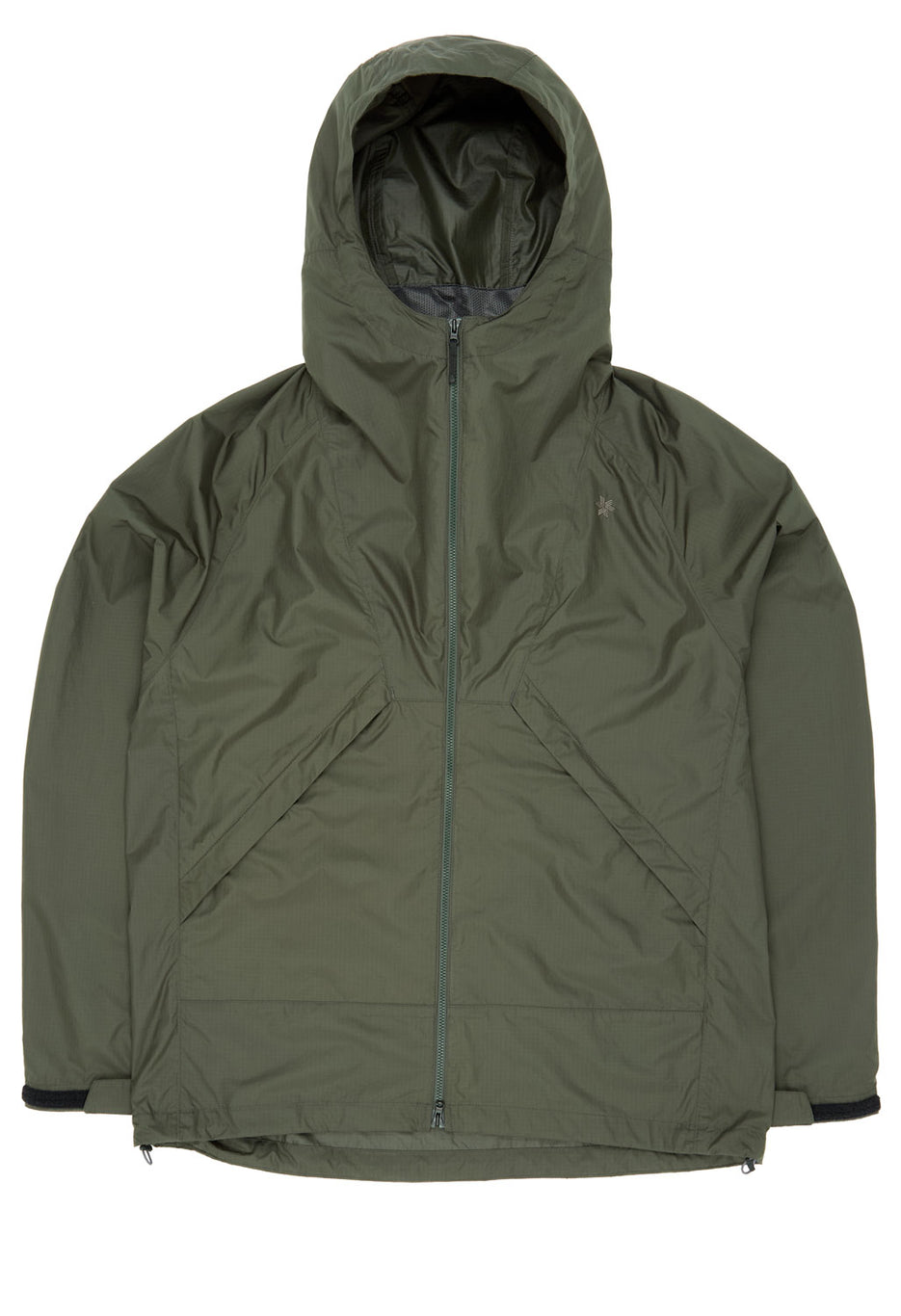 Goldwin Rip-stop Hooded Jacket - Dark Olive