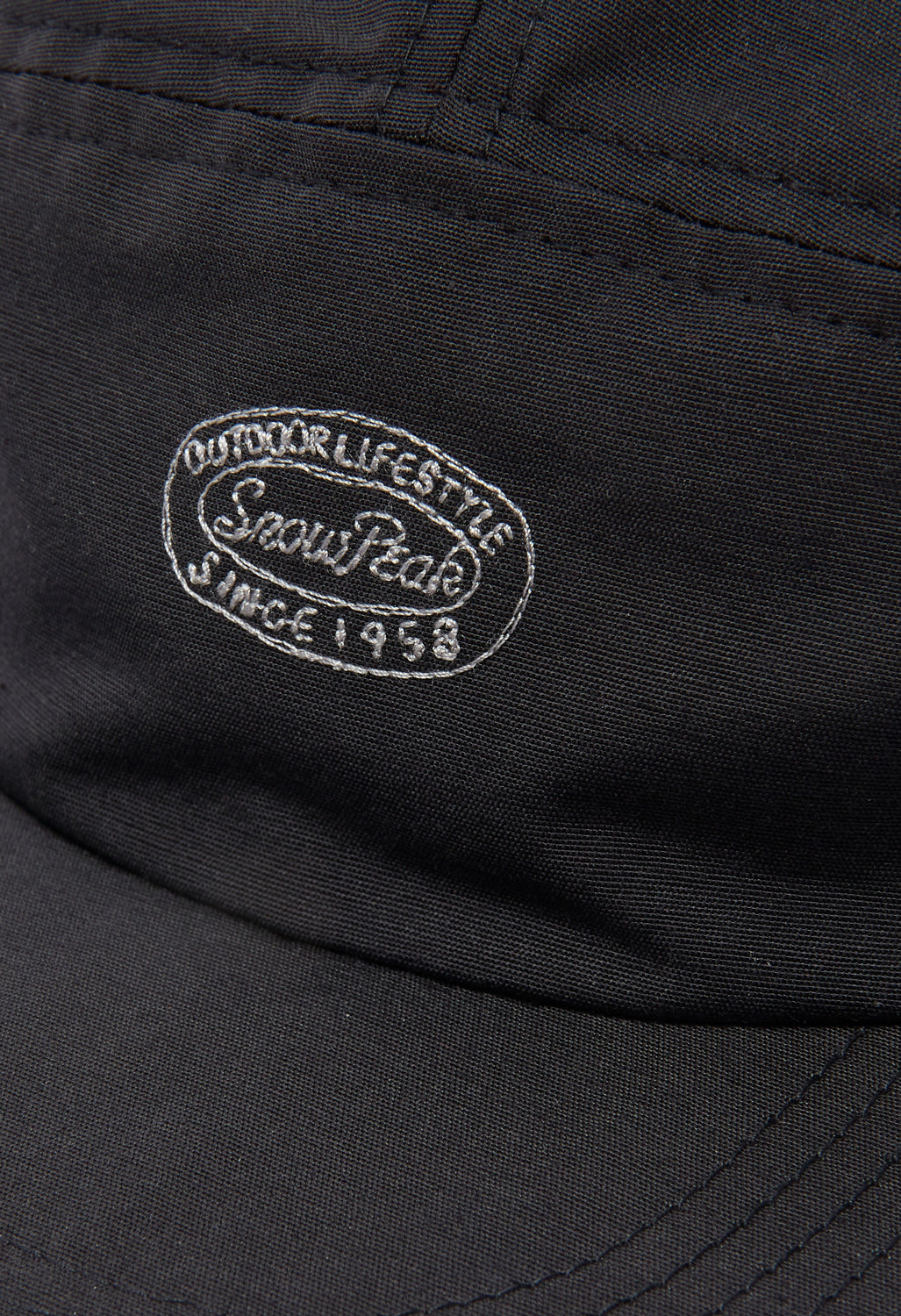 Snow Peak Light Mountain Cloth Cap - Black