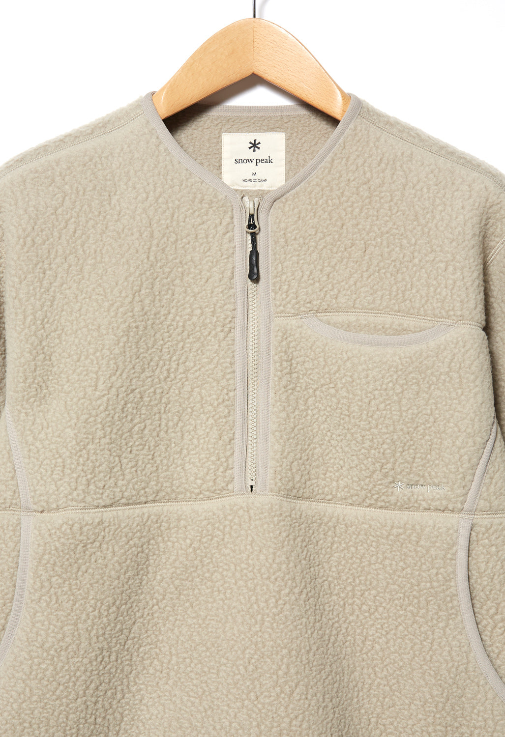 Snow Peak Thermal Boa Fleece Pullover - Beige – Outsiders Store UK