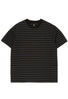 Snow Peak Heavy Cotton Border T-Shirt - Black / Grey