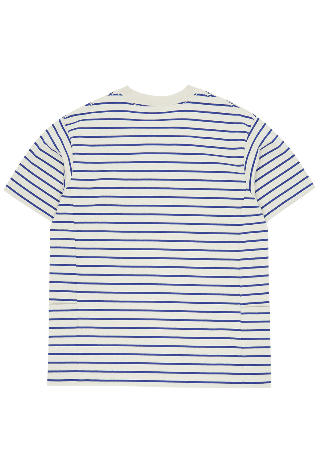 Snow Peak Heavy Cotton Border T-Shirt - White / Blue