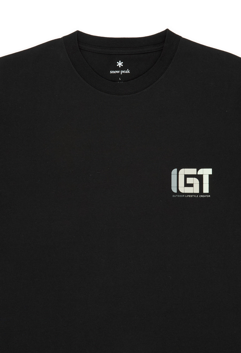 Snow Peak IGT Logo T-Shirt - Black