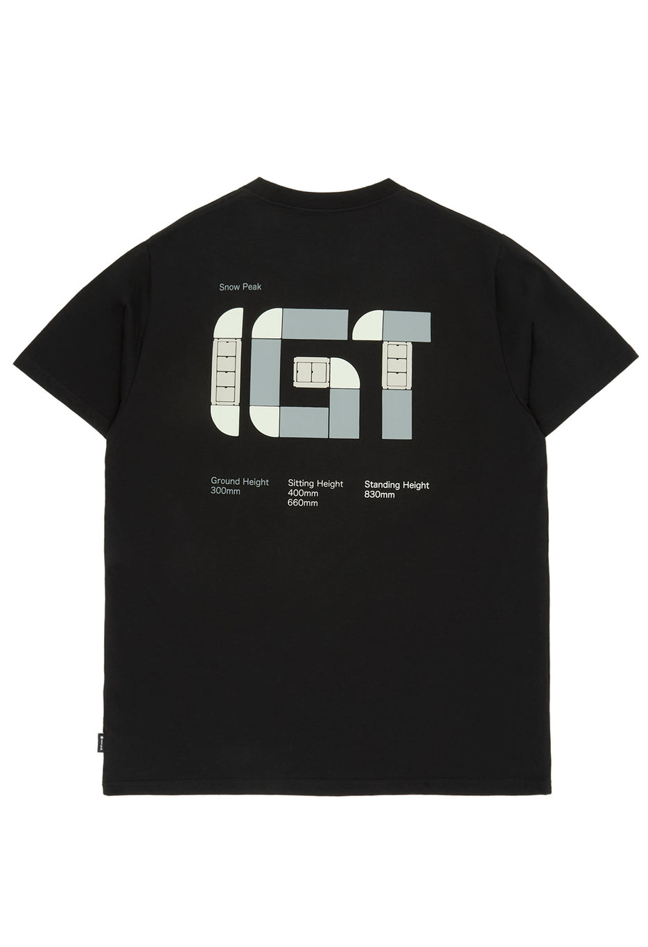 Snow Peak IGT Logo T-Shirt - Black