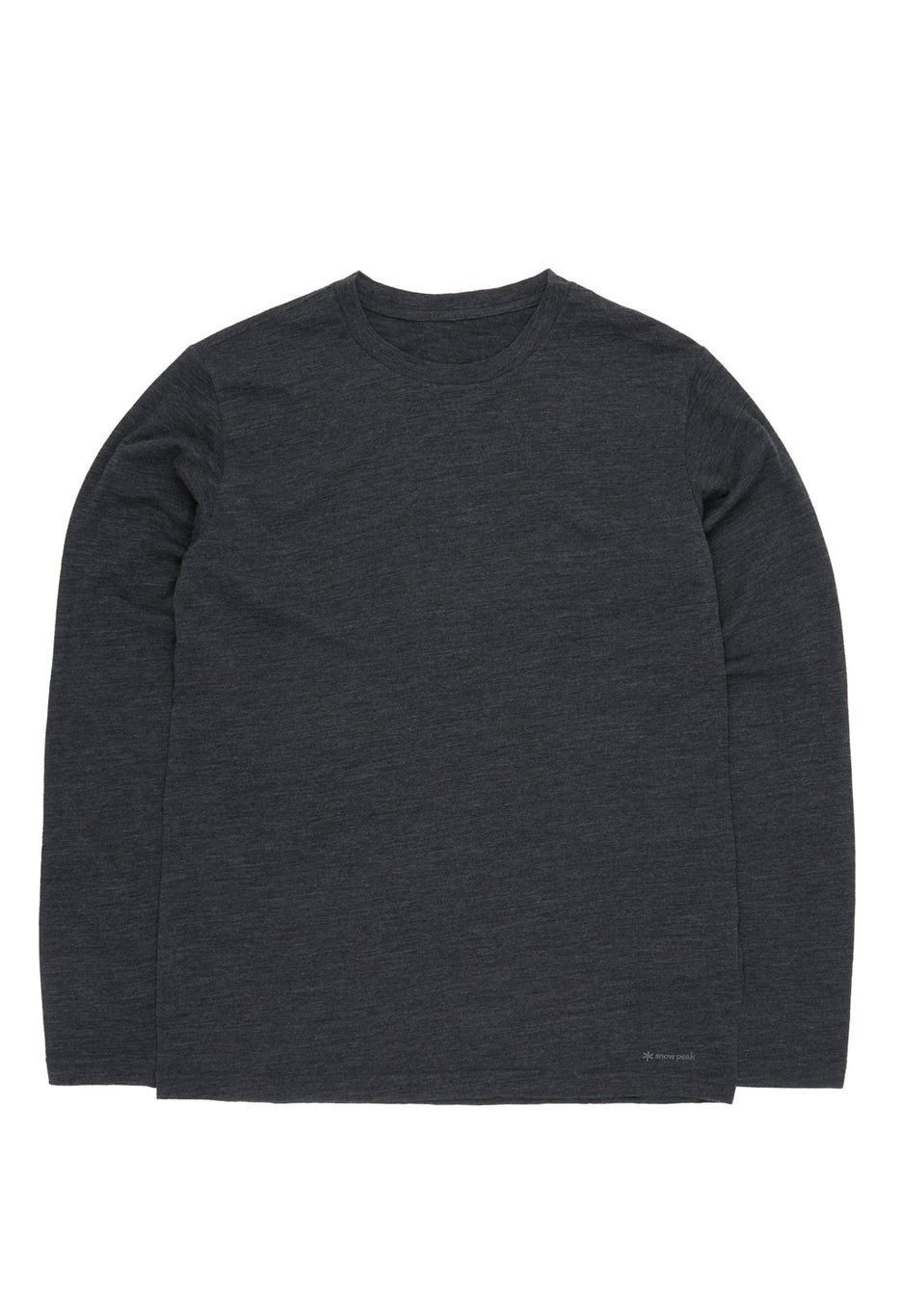 Snow Peak Merino Wool Long Sleeve T-Shirt - Grey