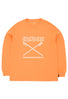 Snow Peak Solid & Delta Stake Long Sleeve T-Shirt - Orange