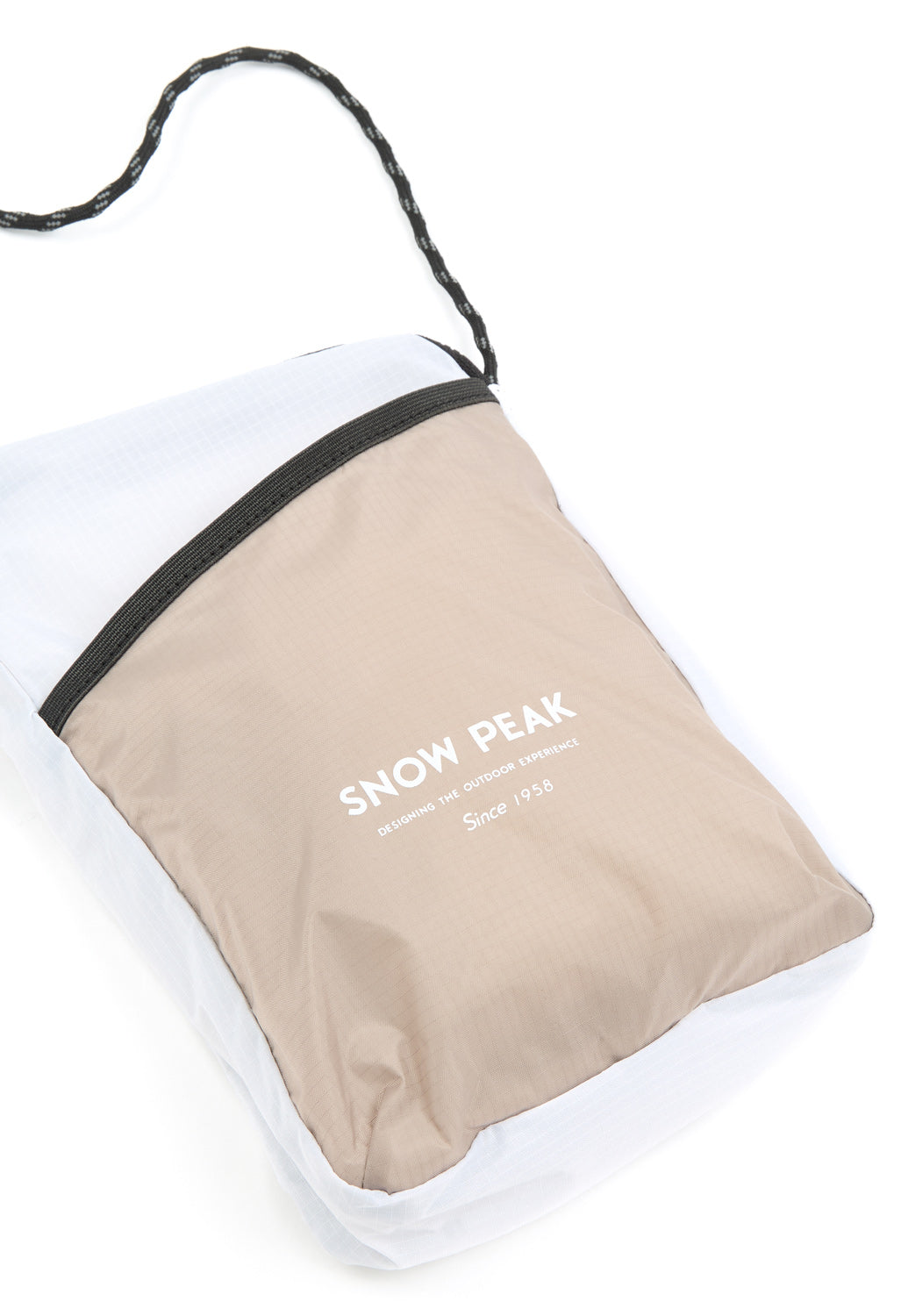 Snow Peak Offset Shoulder Pouch - White