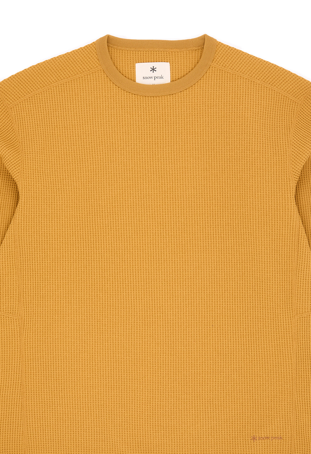 Snow Peak Men's Dry Waffle Long Sleeve T-Shirt - Mustard