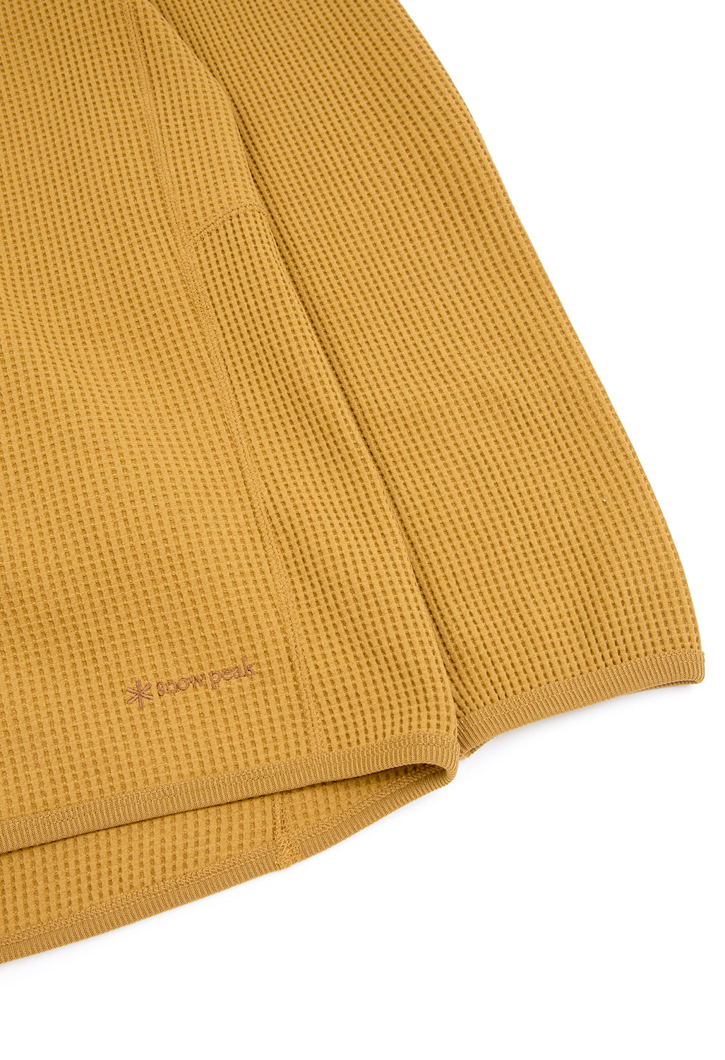 Snow Peak Men's Dry Waffle Long Sleeve T-Shirt - Mustard