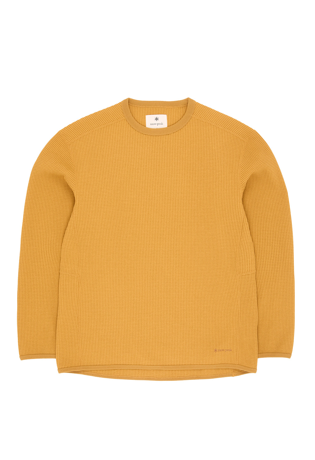 Snow Peak Men's Dry Waffle Long Sleeve T-Shirt - Mustard