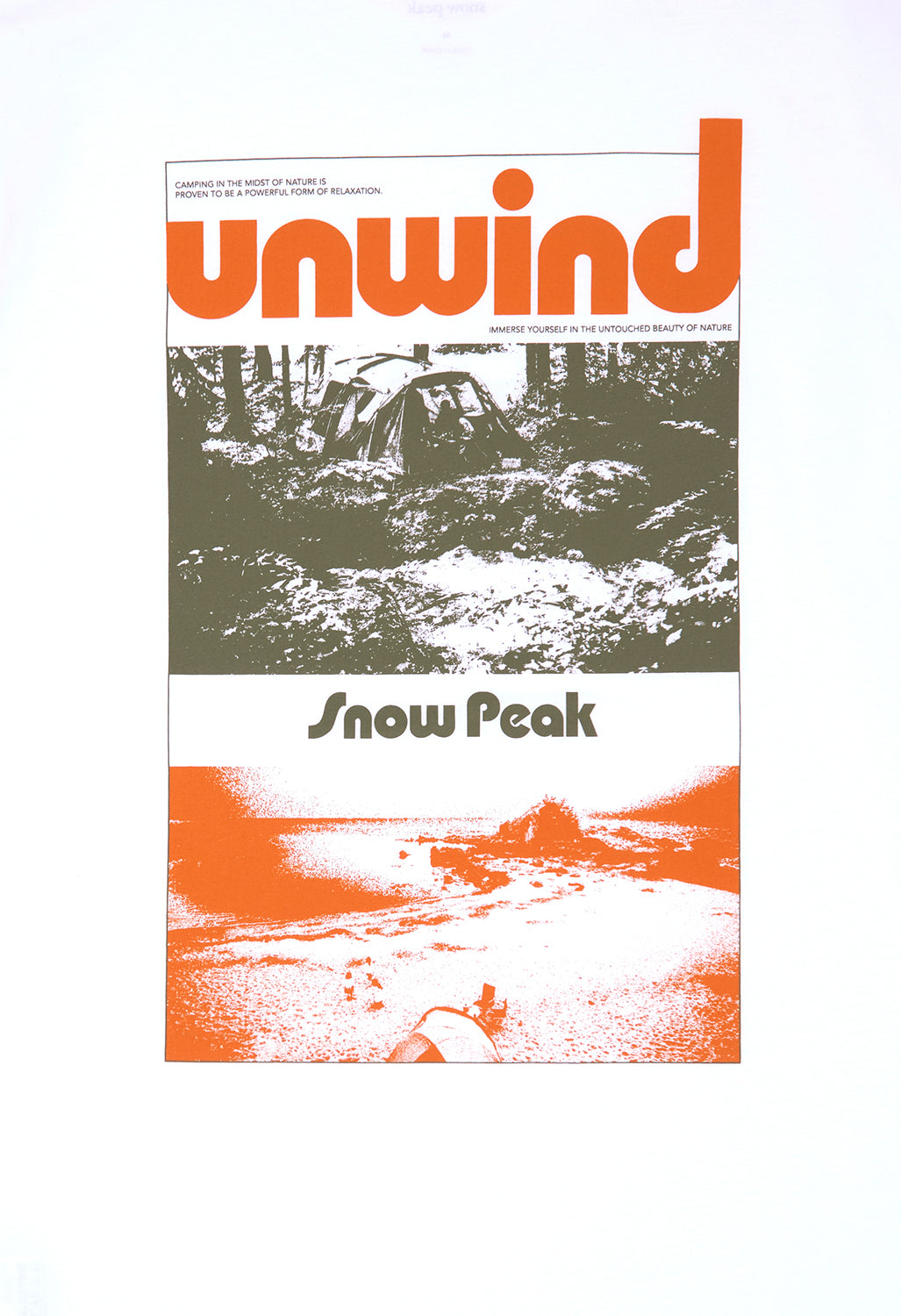 Snow Peak Men's Unwind T-Shirt - White