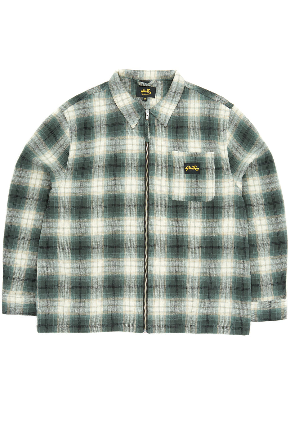 Stan Ray Zip Shirt - Green Plaid