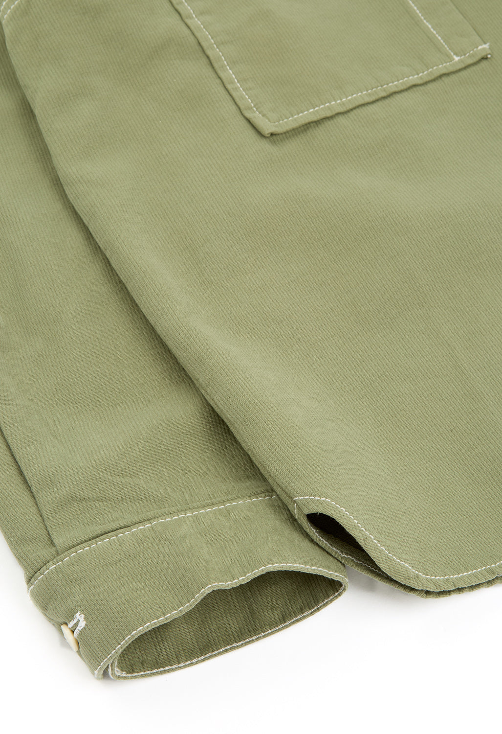 Stan Ray Painters Pop Over Shirt - Olive Bedford Cord