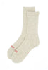 ROTOTO Organic Cotton Double Face Mini Crew Socks - Light Grey